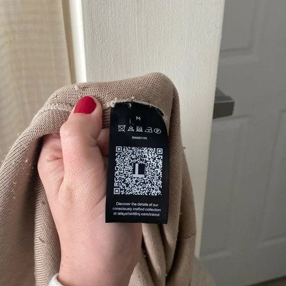 Lafayette 148 New York Cashmere & Silk-Blend Double Knit Pants in Taupe - Picture 8 of 9